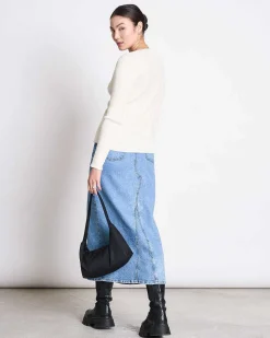 Tie Cardigan Tangy Offwhite Gots