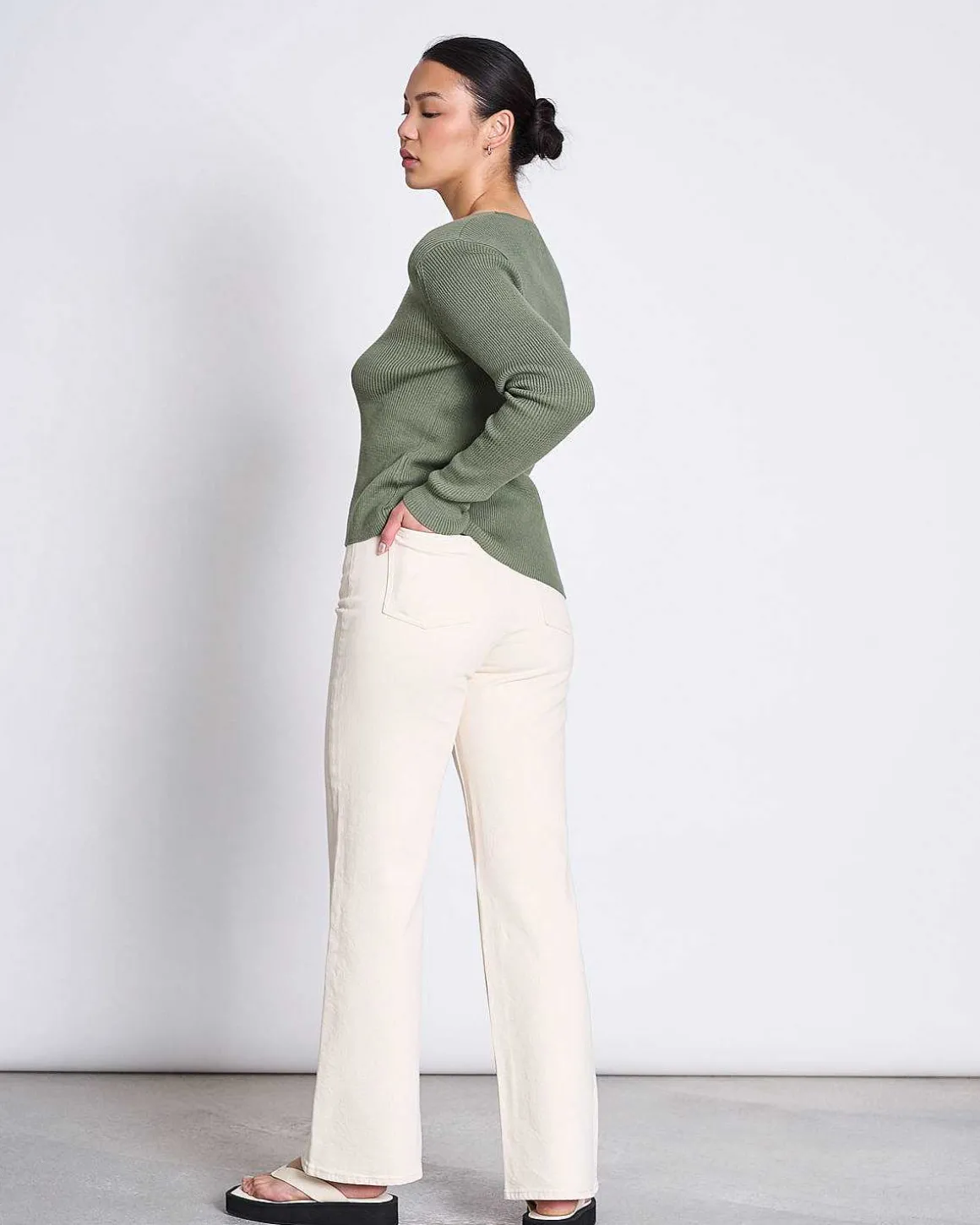 Tie Cardigan Tangy Sea Spray Gots