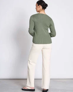 Tie Cardigan Tangy Sea Spray Gots