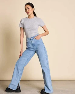 T-Shirt Nile Light Grey Gots