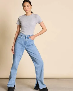 T-Shirt Nile Light Grey Gots