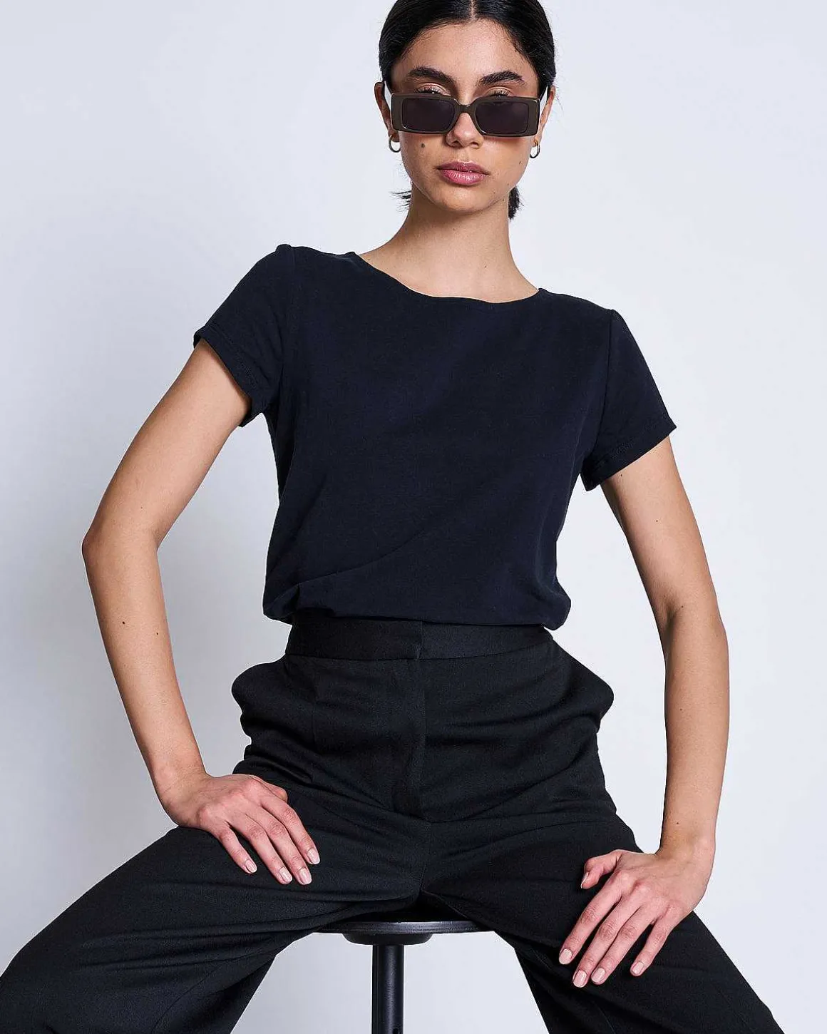 T-Shirt Otto Soft Black Gots