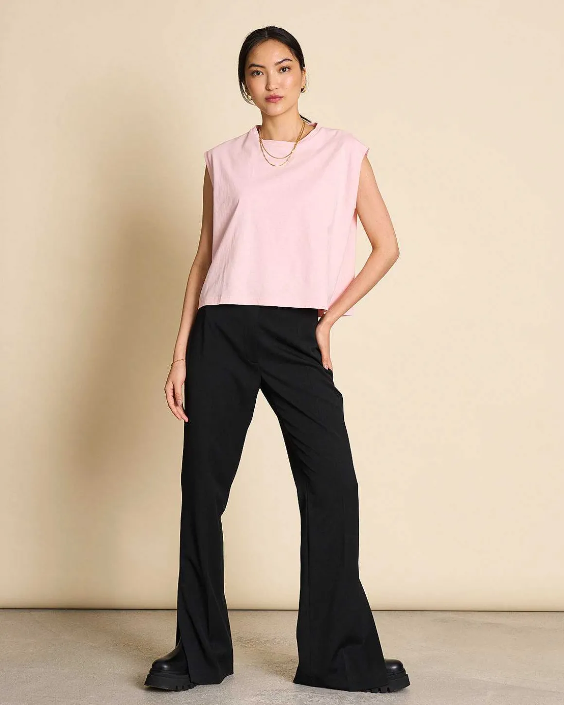 T-Shirt Ovar Faded Pink