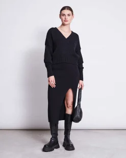 V-Neck Jumper Luz Black Gots