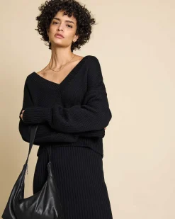 V-Neck Jumper Luz Black Gots