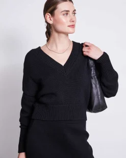 V-Neck Jumper Luz Black Gots