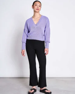 V-Neck Jumper Luz Lilac Gots