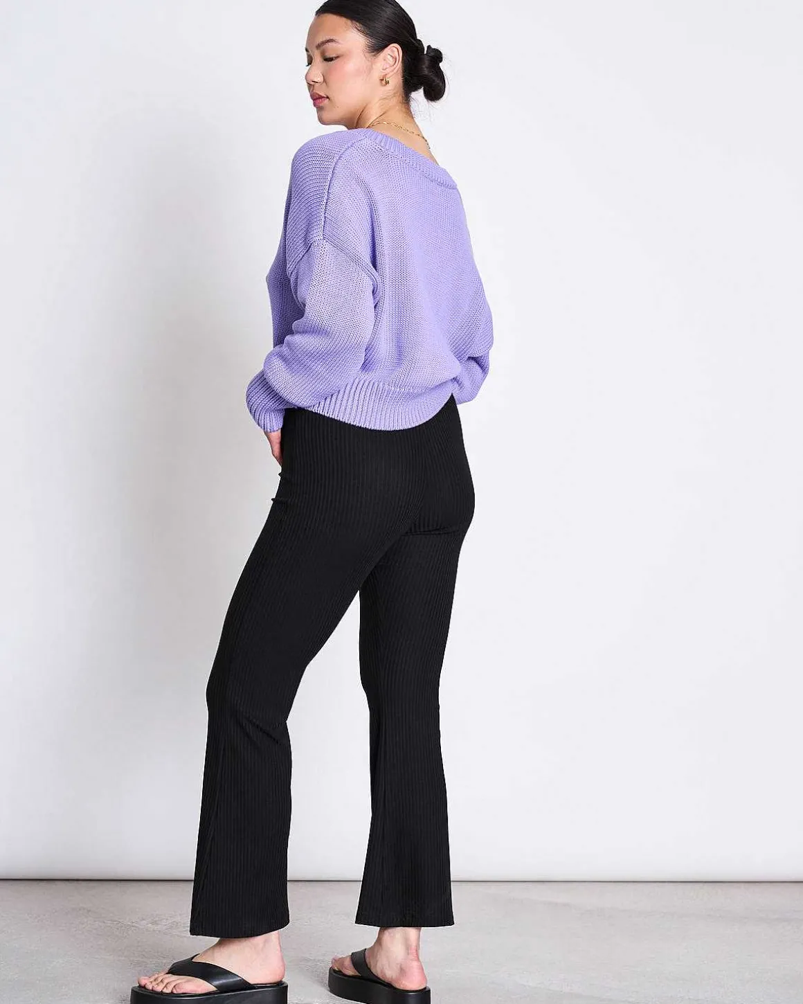 V-Neck Jumper Luz Lilac Gots