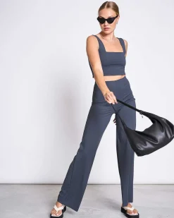 Wide Pants Marlene Solid Grey