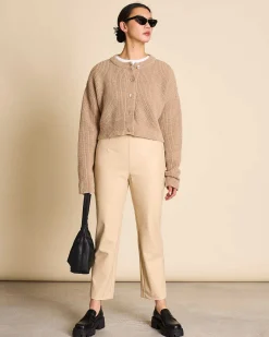 Wooly Cardigan Beni Camel