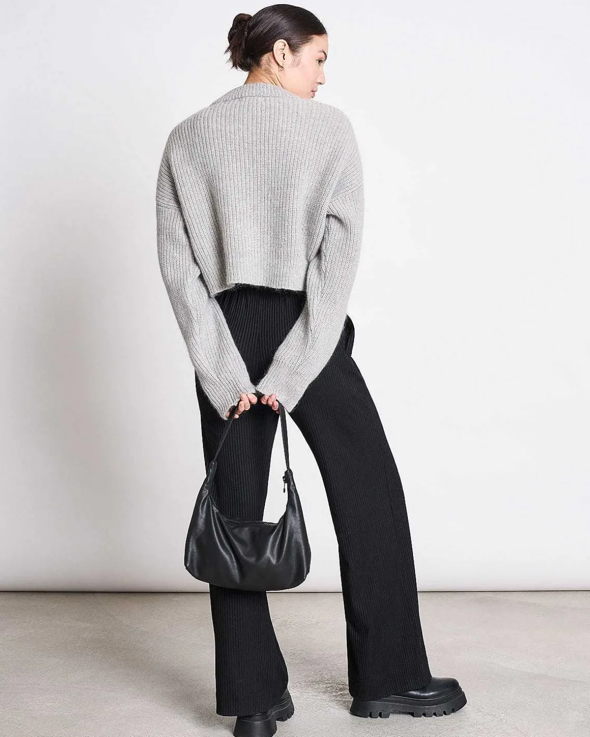 Wooly Cardigan Beni Light Grey