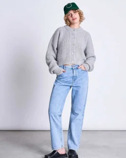 Wooly Cardigan Beni Light Grey