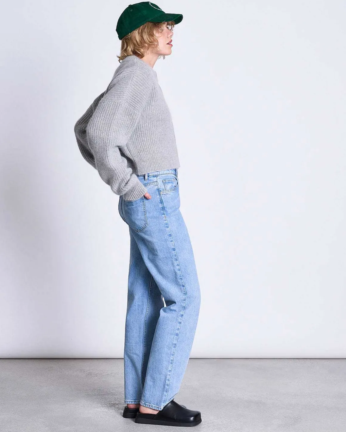 Wooly Cardigan Beni Light Grey