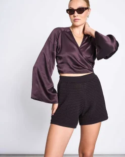 Wrap Blouse Carrine Espresso