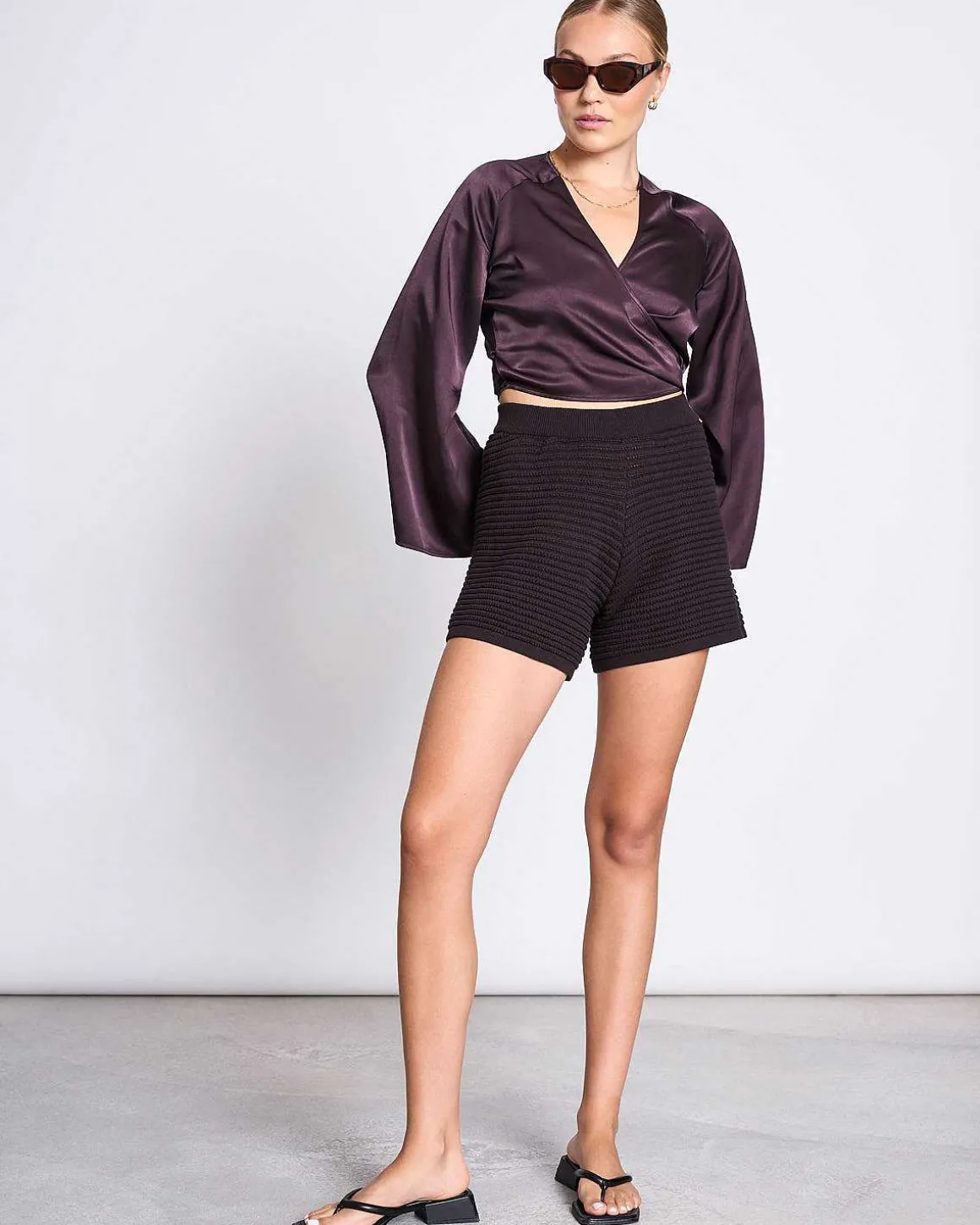 Wrap Blouse Carrine Espresso