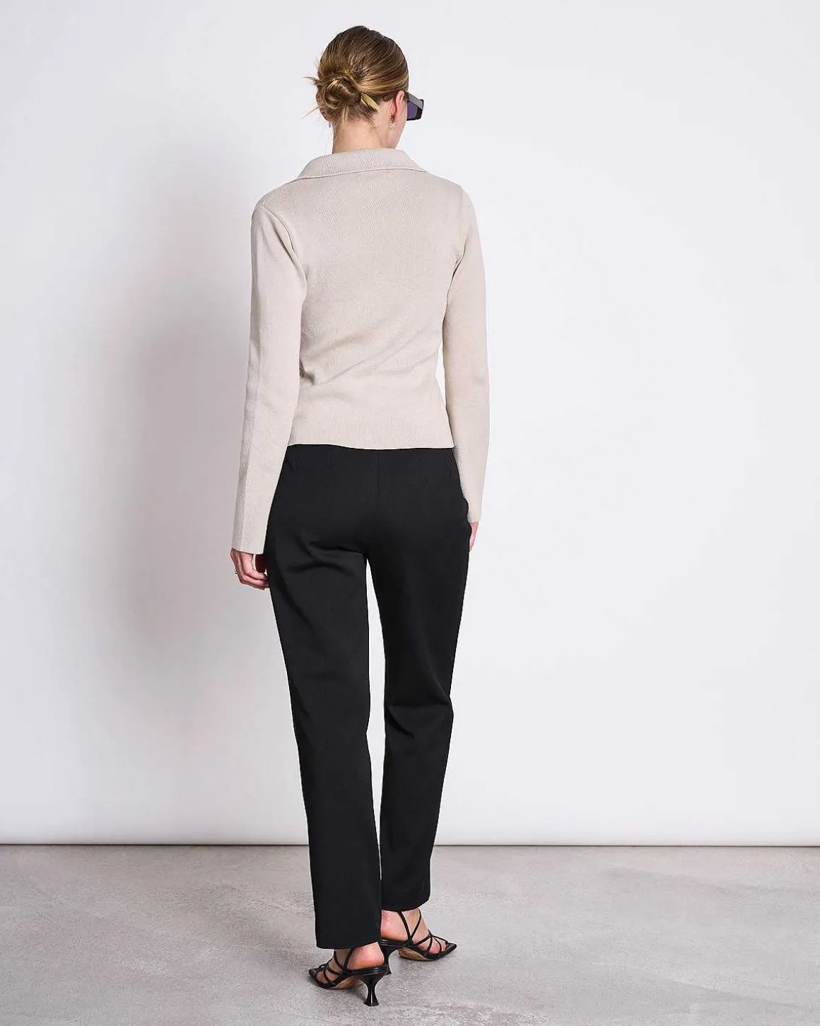 Zip Cardigan Tyrie Ivory Gots