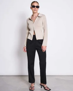 Zip Cardigan Tyrie Ivory Gots